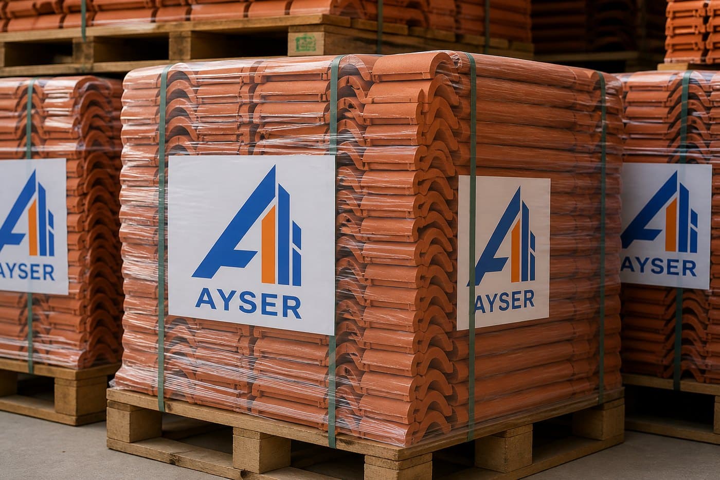 Ayser İnşaat çatı kiremiti paletleri